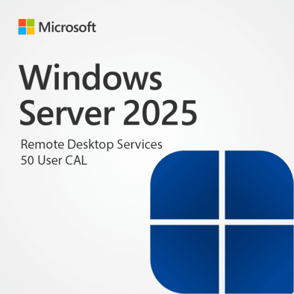 Windows Server 2025 CAL Maroc – 50 Utilisateurs ou Périphériques