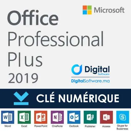 Licence Office 2019 Professional Plus Maroc authentique et permanente