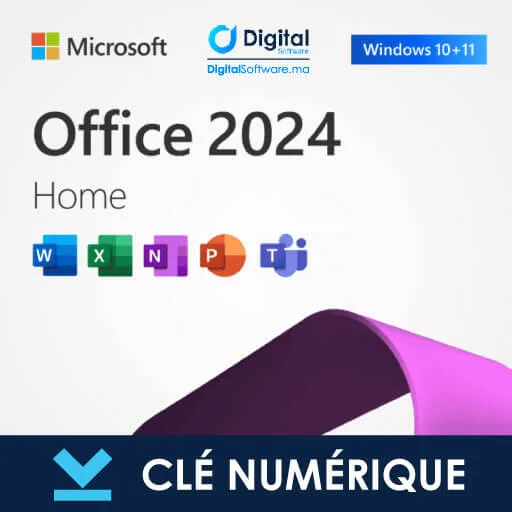 Office 2024 Home PC Maroc – Licence 1 PC Réutilisable au Maroc